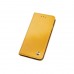 iPhone 6 6s 4.7 - Genuine Soft Sheep Leather Card Slots Stand Flip Protective Phone Cover Case - Yellow